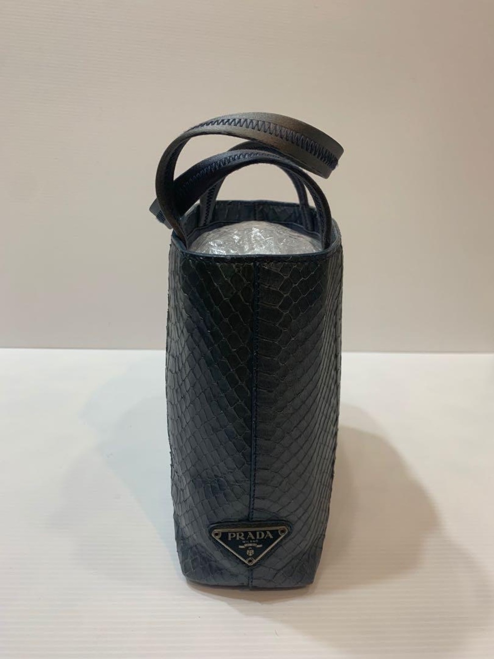 Prada Black Python Mini Tote - Picture 4 of 16